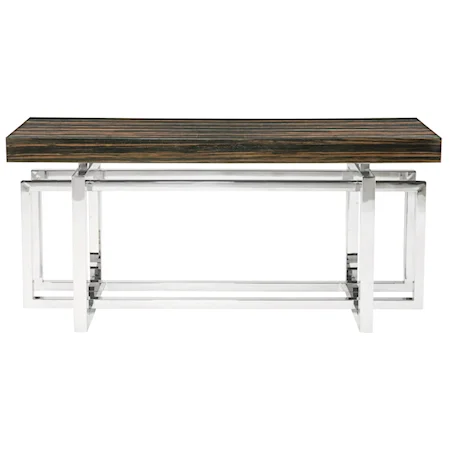 Jarrett Console Table with Stainless Steel Base